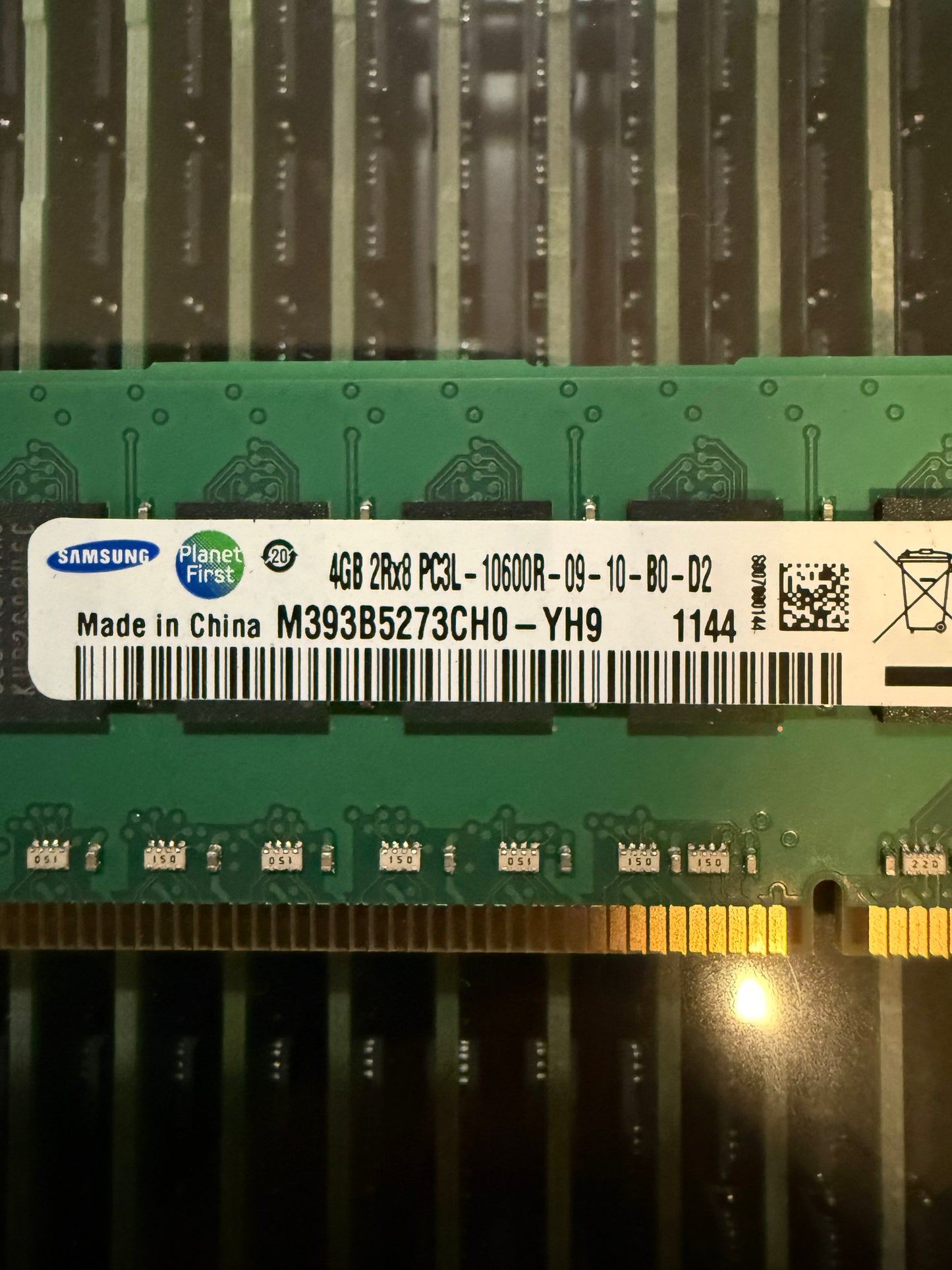 Lot of 24 x 4GB PC3L 10600R ECC RAM