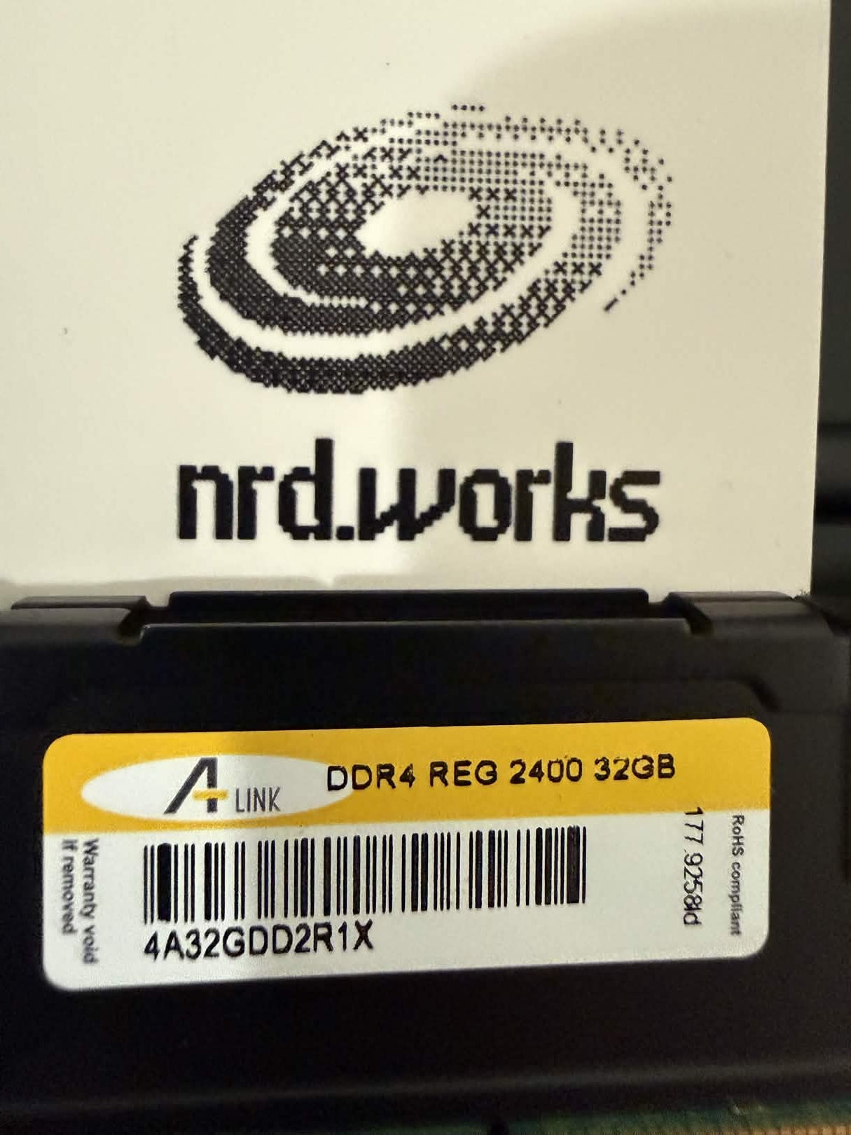 Lot of 23x 32GB DDR4-2400 ECC ALINK Registered Server Memory (RDIMM)